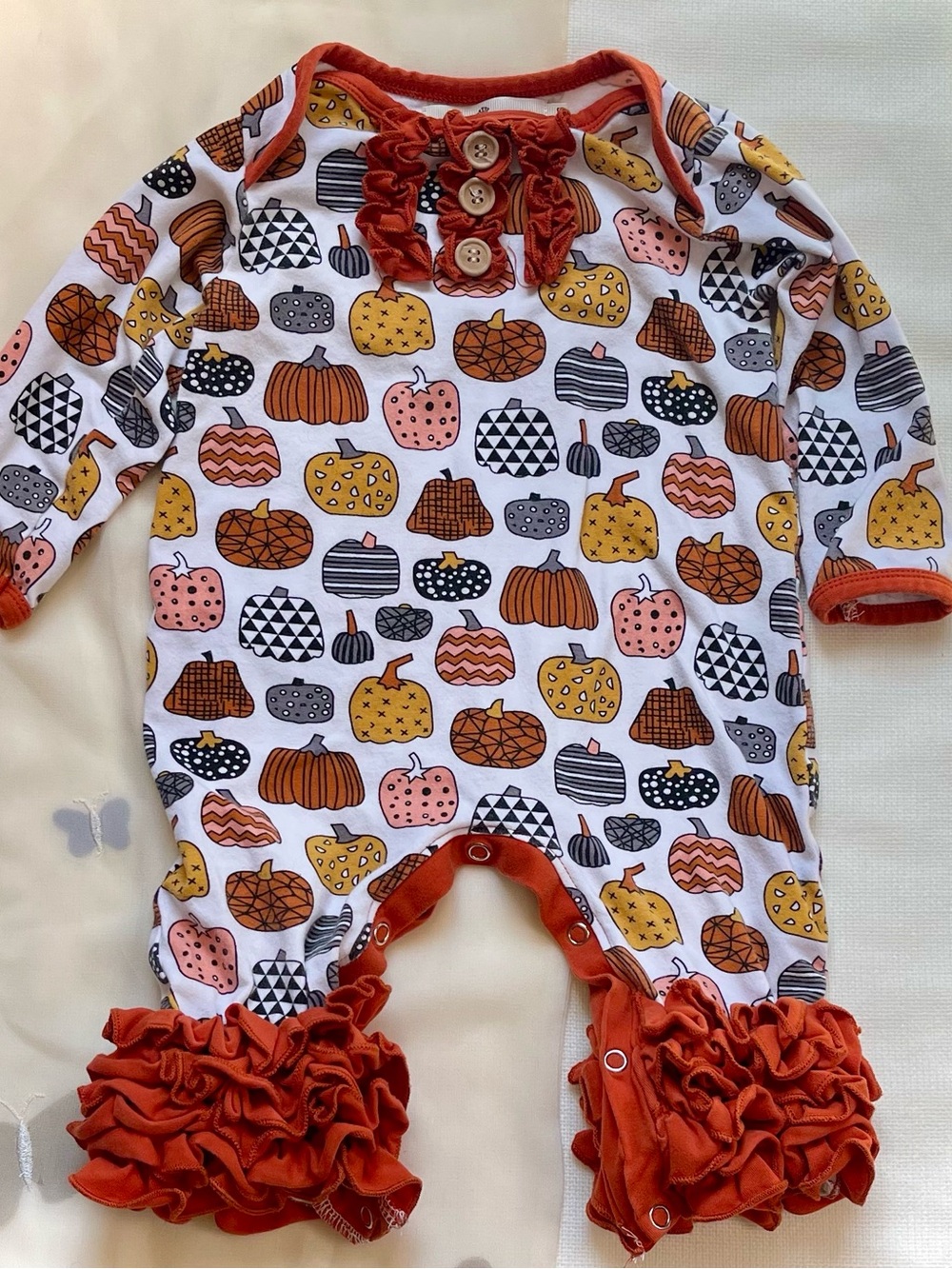 Novelty Heritage Heirloom Thanksgiving Fall Halloween Ruffle Boutique Baby
